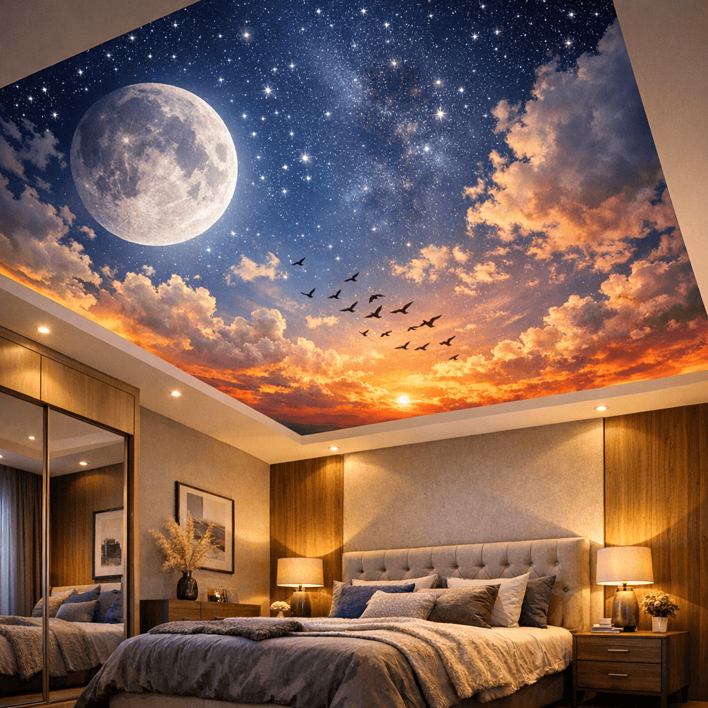 Plafond et mur en toile tendue PVC/Tissu